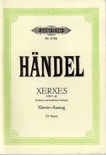 Xerxes Voice & Piano (Peters)