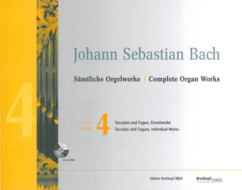Complete Organ Works Vol.4 Toccatas & Fugues Book & Cd (Breitkopf)