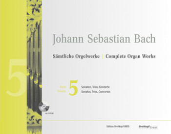Complete Organ Works Vol.5 Sonatas Trios Concertos Book & Cd (Breitkopf)