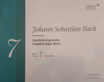 Complete Organ Works Vol.7 Orgelbuchlein Book & Audio (Breitkopf)
