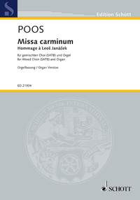 Missa Carminum  Hommage À Leos Janácek  Vocal SATB (Schott)