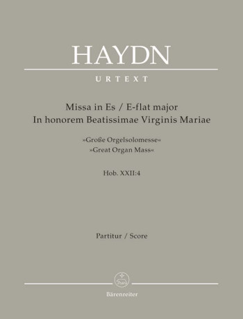 Great Organ Mass E Flat Major Missa In Honorem: Full Score  (Barenreiter)
