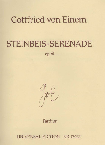 Steinbeis Serenade: Op.61: Variations On Don Giovanni: 8 Instruments Score