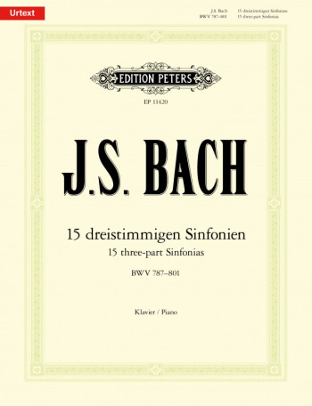 15 Three Part Inventions BWV 787-801 Piano (Peters)