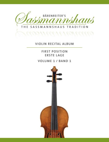 Barenreiters Violin Recital Album Vol 1 First Position For Violin & Piano (Sassmannshaus)