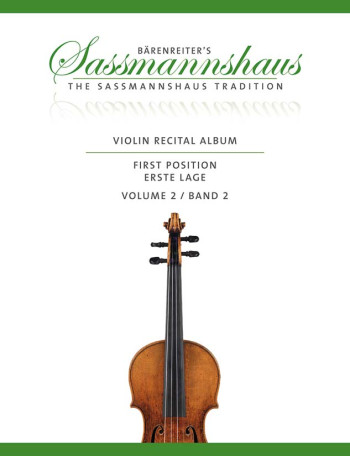 Barenreiters Violin Recital Album Vol 2 First Position For Violin & Piano (Sassmannshaus)