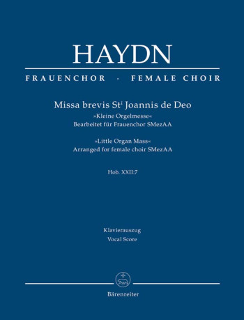Missa Brevis : Little Organ Mass: St Joannis De Deo: Vocal Score Female Choir (Barenreiter)