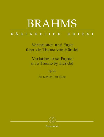 Variations On A Theme Of Handel Op. 24 - Piano (Barenreiter)