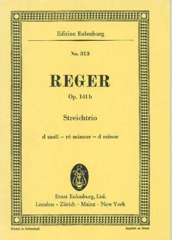 String Trio D Minor OP141b Miniature Score