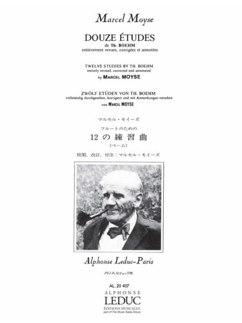 12 Etudes De Boehm For Flute Solo (Leduc)