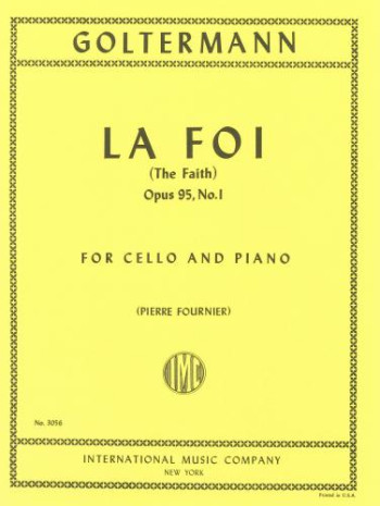 La Foi (The Faith) No.1 Op95: Cello & Piano (International)