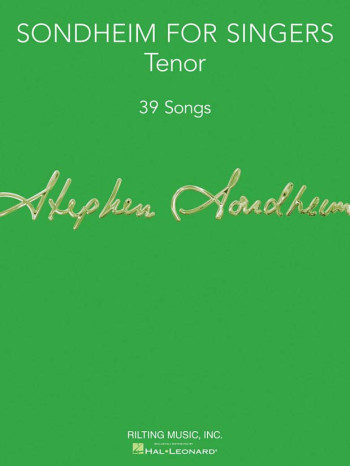 Sondheim For Singers: Tenor Voice: Vocal And Piano