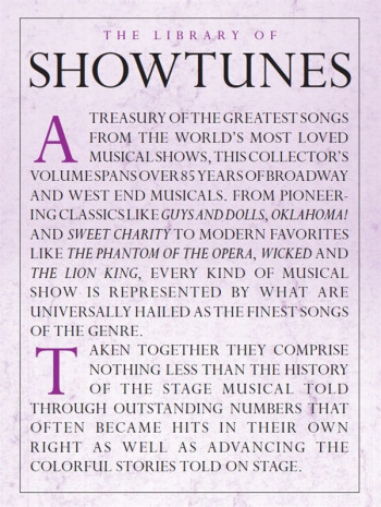 The Library Of Showtunes: Piano Vocal Guitar