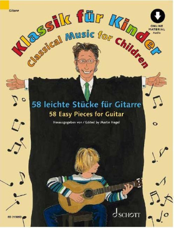 Classical Music For Children: 58 Easy Pieces For Guitar: Book & Audio
