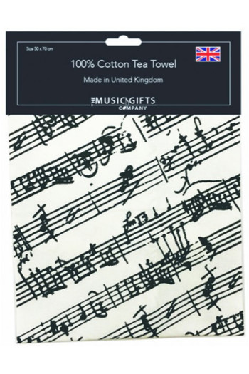 Tea Towel - Black & White Manuscript