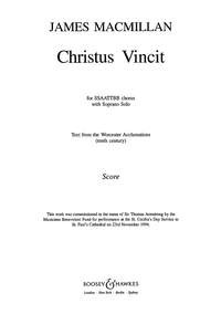 Christus Vincit: Vocal  Solo (S) And Mixed Choir (SSAATTBB) A Cappella - Latin