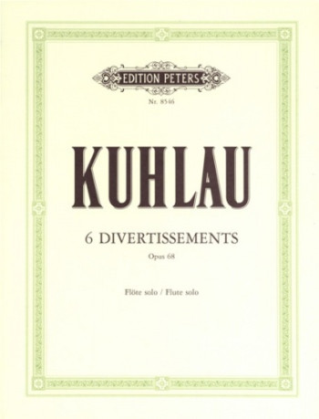 6 Divertissements Op.68:  Solo Flute (Peters)