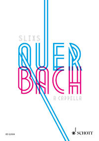 Quer Bach A Cappella Vocal Score (Schott)