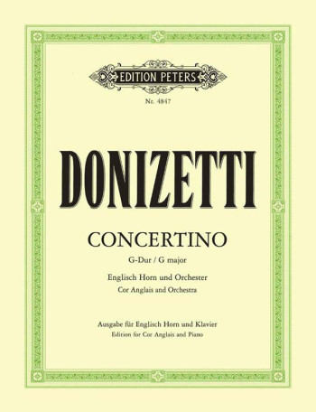 English Horn Concertino In G: Cor Anglais And Piano (Peters)