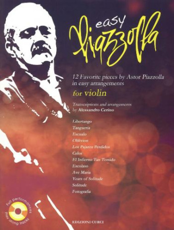 Easy Piazzolla: Violin: 12 Favourite Pieces: Book & Cd