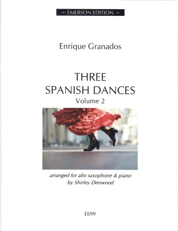 3 Spanish Dances Vol.2 Alto Sax & Piano (arr Denwood)(Emerson)