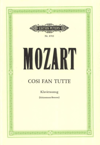 Cosi Van Tutti: German/Italian: Vocal Score (Peters)
