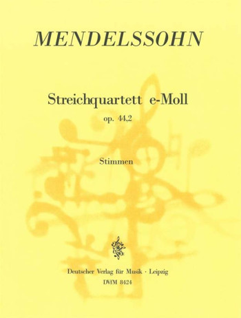 String Quartet Op.44/2 Score & Parts (Breitkopf)