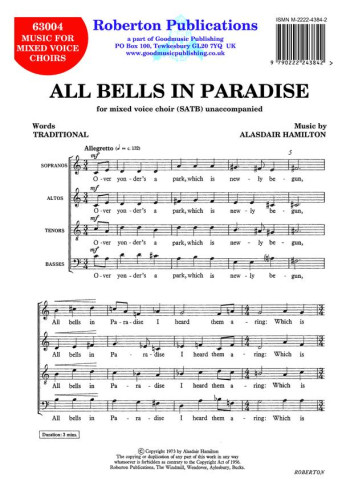 All Bells In Paradise: Vocal: SATB And Organ