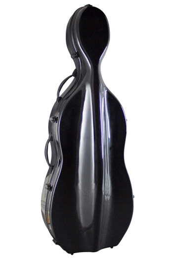 Hidersine Black Fibreglass Cello Case