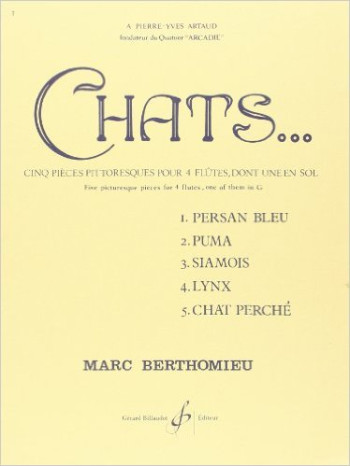 Chats Flute Quartet Set Of Parts