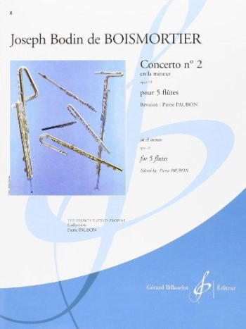 Concerto No.2 A Minor Opus 15 Flute Quintet (Billaudot)