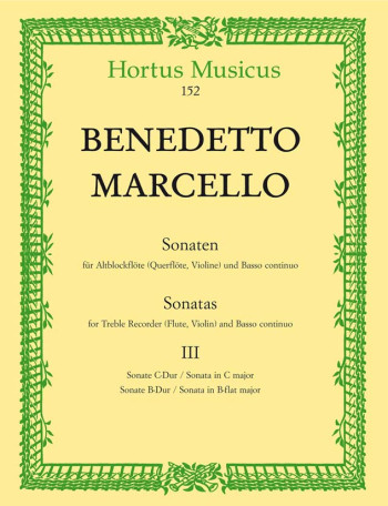 Sonatas From Op.2, Vol. 3: (No.6 C Maj; No.7 Bb Maj) Treble Recorder (Flute Or Violin)
