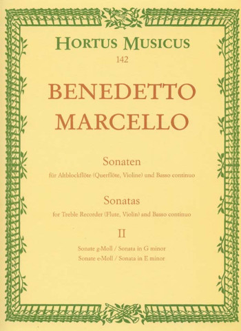Sonatas From Op.2, Vol. 2 (No.3 G Min; No.4 E Min) Treble Recorder (Flute Or Violin)
