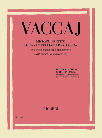 Practical Method (Metodo Pratico) Medium Voice And Piano: Book (Ricordi)