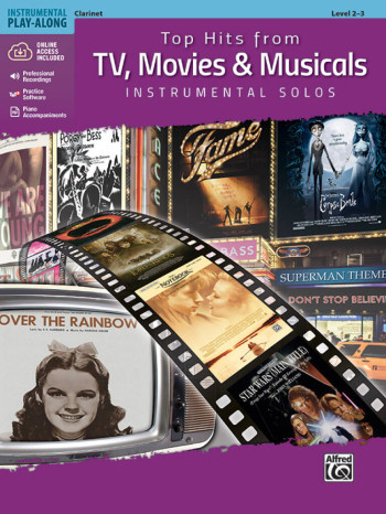 Top Hits From TV, Movies & Musicals Instrumental Solos For Clarinet Book & Audio