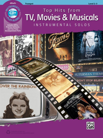 Top Hits From TV, Movies & Musicals Instrumental Solos For Trumpet Book & Cd