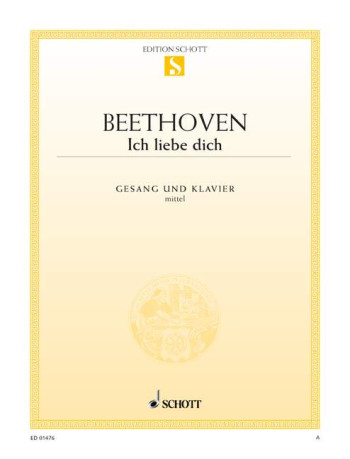 Ich Liebe Dich Vocal G Major - Medium Voice And Piano: German