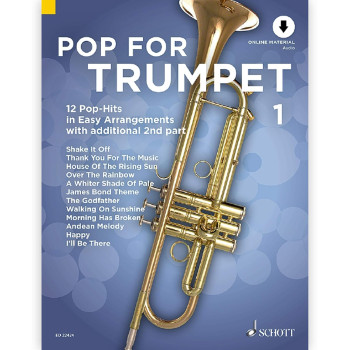 Pop For Trumpet: 12 Pop-Hits In Easy Arrangements: Book & Audio
