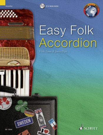 Easy Folk Accordion: 29 Traditional Pieces Book & Cd (Schott)