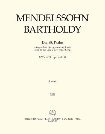 Psalm 98 (MWV A 23 / Op.post.91) (Singet dem Herrn) (G-E) (Urtext) (Barenreiter)
