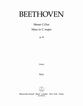 Mass in C, Op.86 (L) (Urtext). (Barenreiter)