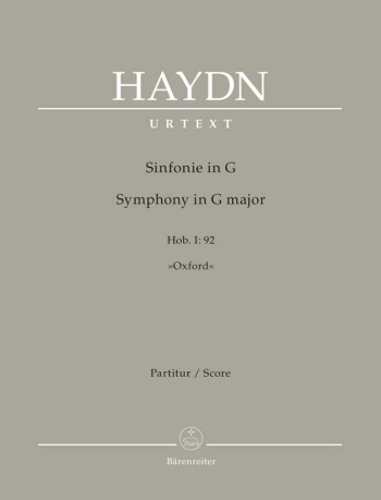 Haydn: Symphony No. 92 in G (Oxford) (Hob I:92) Score (Barenreiter)