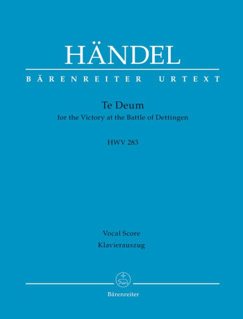 Dettinger Te Deum (HWV 283) (L) (Urtext) Vocal Score (Barenreiter)