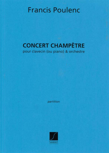 Concert Champetre Partition Clavecin Ou Piano Et (Salabert)