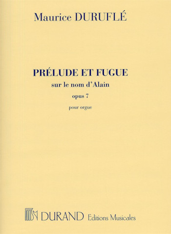 Prélude et Fugue Opus 7: Organ (Durand)