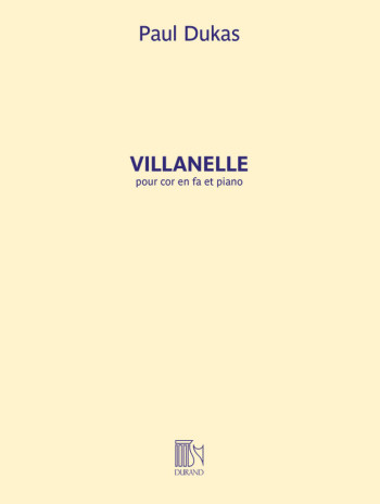 Villanelle: Horn and Piano: (Durand