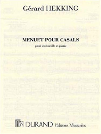 Menuet Pour Casals Vlc-Piano : (Durand)