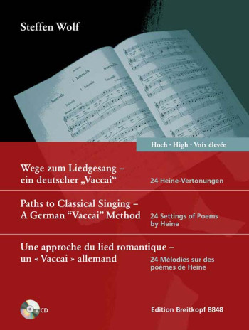 Paths to Classical Singing - hohe Stimme (mit CD): High Voice and Piano (Breitkopf)