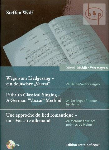 Paths to Classical Singing - mittlere Stimme (mit CD): Medium Voice and Piano (Breitkopf)