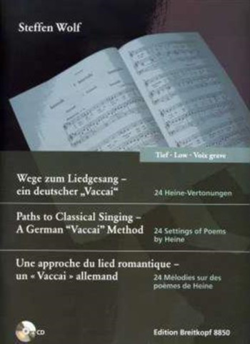 Paths to Classical Singing - tiefe Stimme (mit CD): Low Voice (Breitkopf)